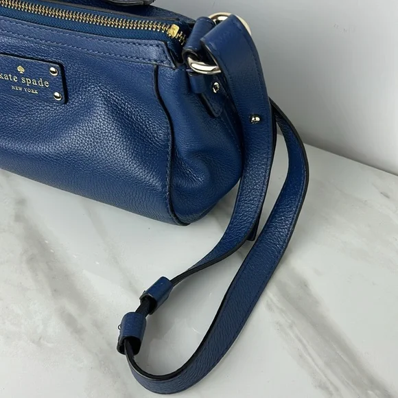 Kate Spade Royal Blue pebble leather AUTHENTIC bag